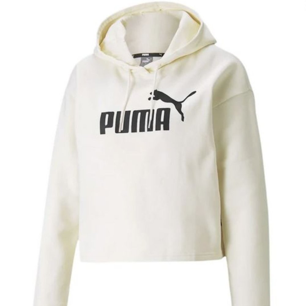 PUMA - Women's Essentials Cropped Logo Hoodie  - Size Medium